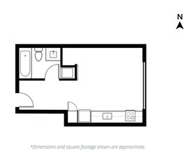 Studio | 1 Bath 704 floor plan